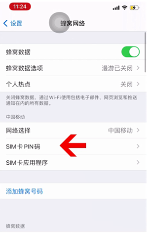 新会苹果14维修网分享如何给iPhone14的SIM卡设置密码 