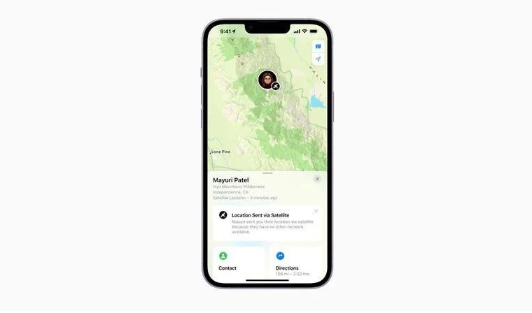 新会苹果14维修分享iPhone14系列中 FindMy功能通过卫星分享位置方法教程 